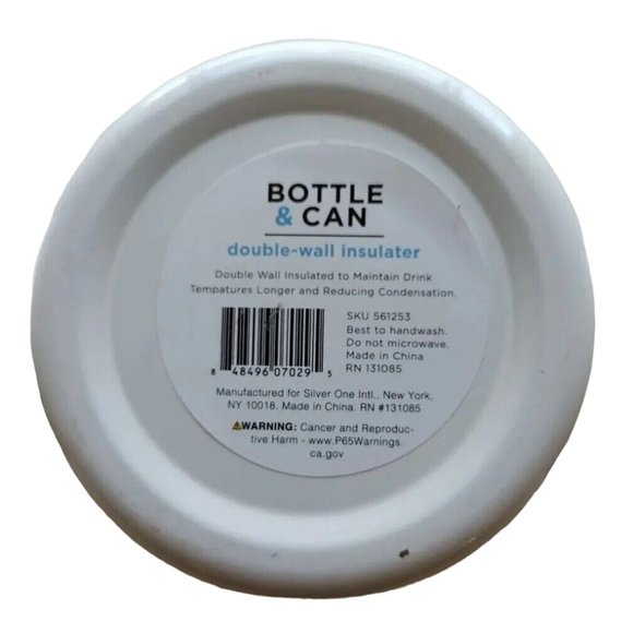 Bottle and Can Double Wall Insulater Drink Holder Rainbow Heart Set Of 3 Fun - Picture 9 of 12